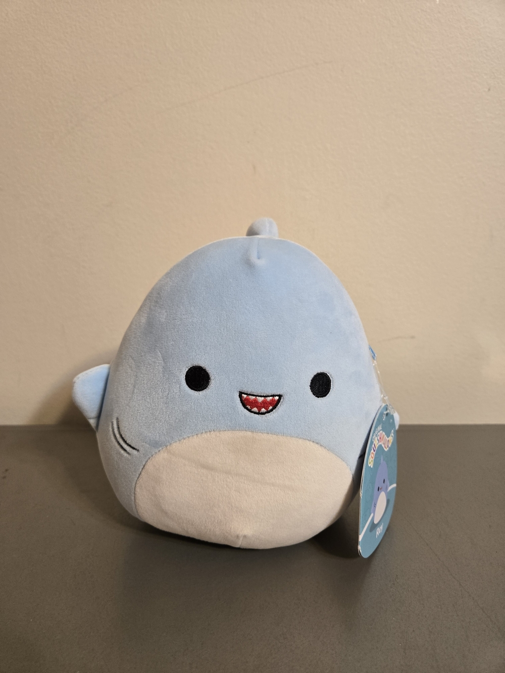 Original Squishmallows Rey the Blue Shark Plush – 8" Small (NWT)